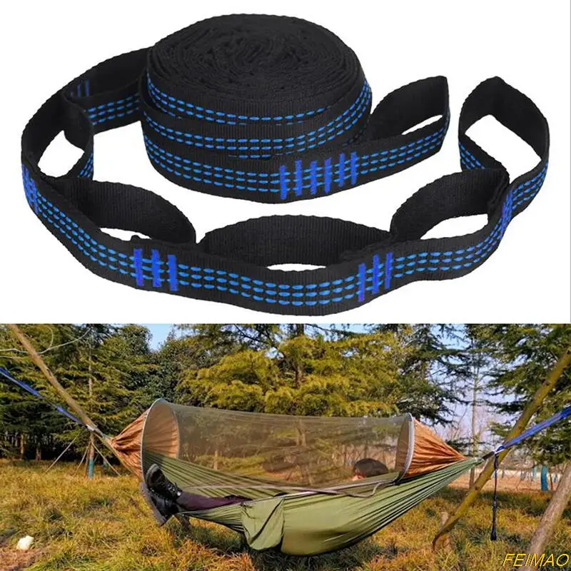 

2Pcs Heavy Duty 3M Hammock Strap Tree Hanging Belt Outdoor Tool High Strength Polypropylene Camping Clothesline