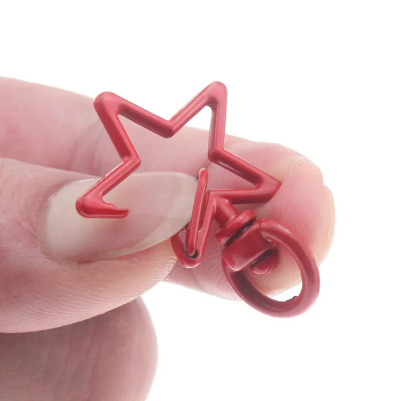 5-20 шт./лот вращающиеся брелки для ключей Поворотная пряжка с карабином