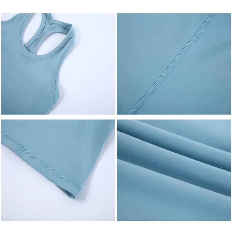 Nepoagym FEELING Women Longline Racerback Crop Tank Tops Basic Lounge Slim Fit Workout Tops for Gym Yoga Fitness