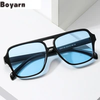 boyarn korean new gradient sunglasses ins gafas de sol ocean glasses fashionable simple square large frame oversized sunglass