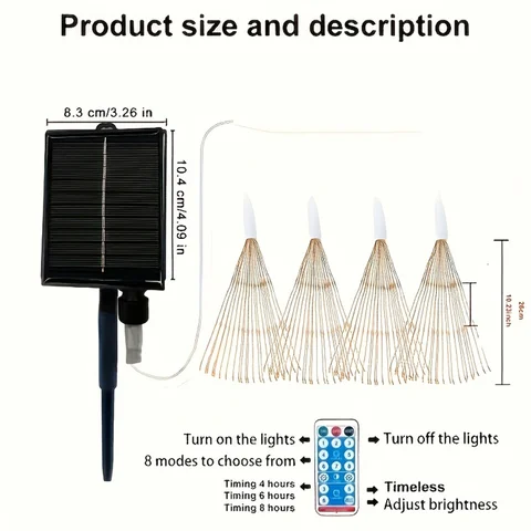 RXSFY Солнечный подвесной светильник звезда 360/480 LED