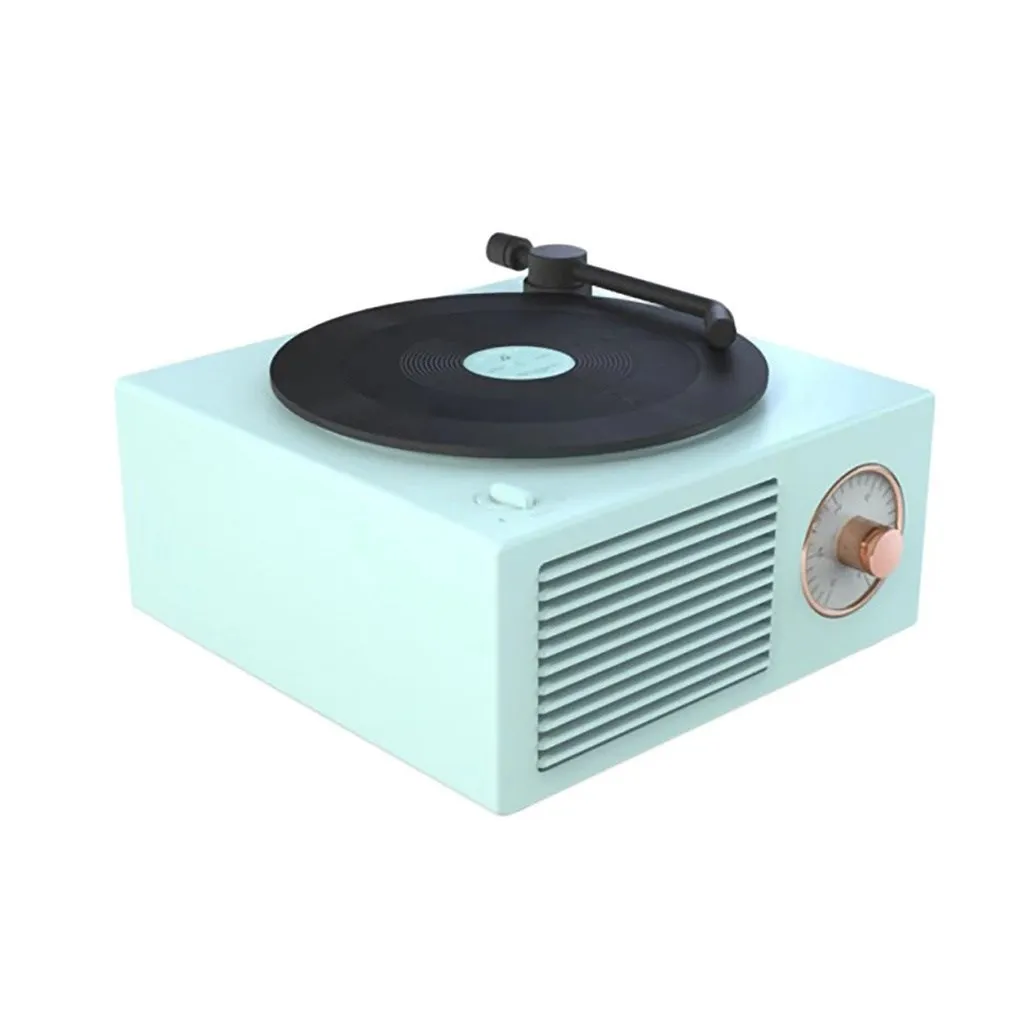 

2023 New Player Portable Bluetooth V5.0 Speaker Wireless Mini Stereo Portable Multi-function Turntable Speaker Surprise price