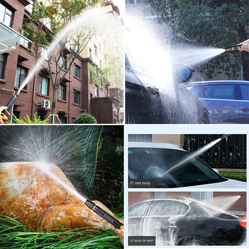 Водяной Пистолет Высокого Давления 2023 Черная Насадка Для Мойки Автомобиля