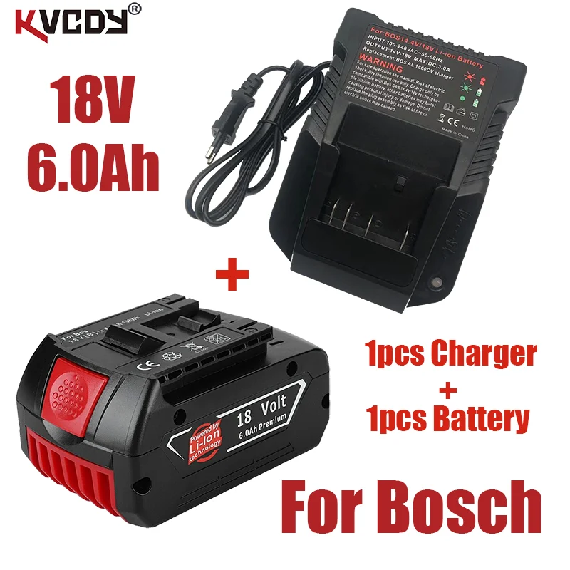 

Оригинальный перезаряжаемый литий-ионный аккумулятор 18 в 6000 мАч для аккумулятора Bosch18V резервная портативная запасная батарея BAT609 световой...
