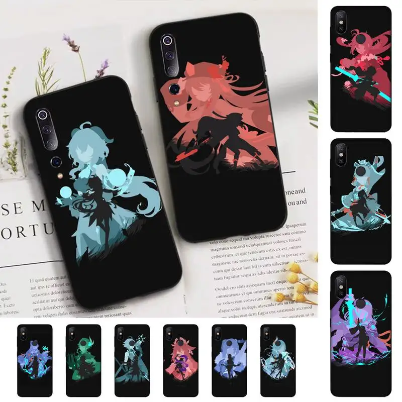 

Genshin Impact Kazuha Zhongli Hutao Xiao Phone Case for Xiaomi mi 5 6 8 9 10 lite pro SE Mix 2s 3 F1 Max2 3
