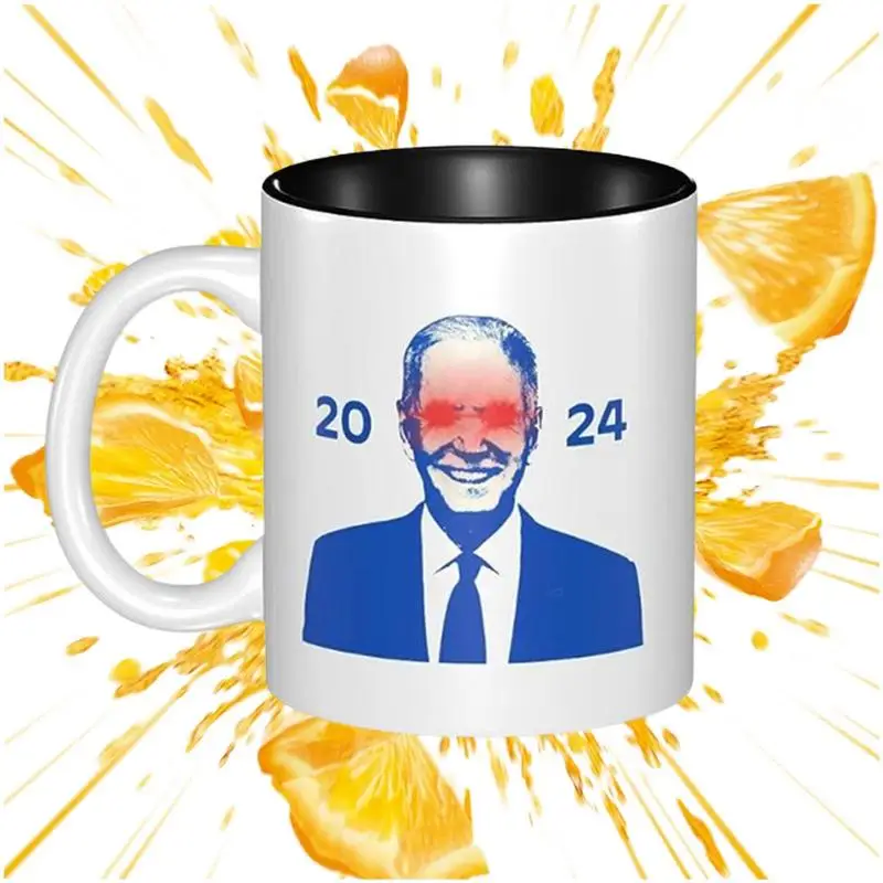 

Biden Coffee Mugs 2024 350ml Ceramic Biden Coffee Mug Vote President Election Funny Kitchen Decor Travel Mug Durable Coffee Cups
