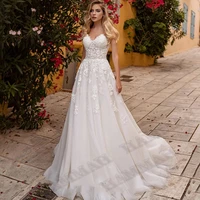 hammah stunning aline sweetheart wedding dresses lace appliques tulle sposa vestidos bride party gown robe de mari%c3%a9e custom made