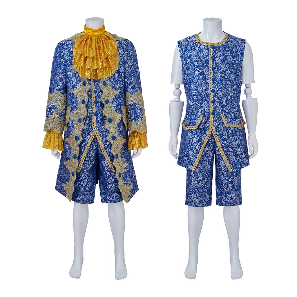 

Костюм для косплея джентльмена 18-го века, костюм в викторианском стиле, Экипировка рококо в ретро стиле, Мария-Антуанетта, Мужская вечерняя одежда