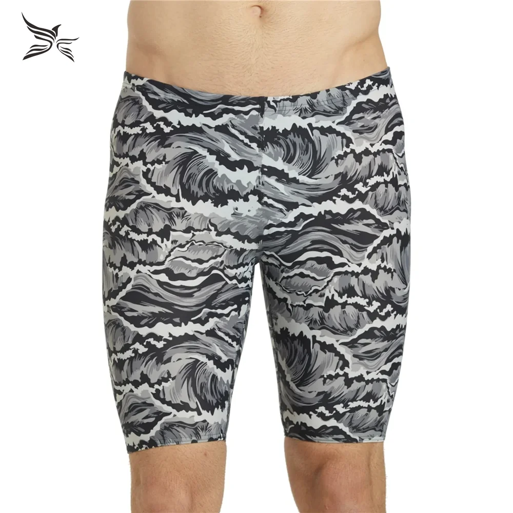 

2023 New Men's Swim Trunks Swimming Beach Shorts Quick Dry Beach Wear Quick Dry Surfing Shorts Professional Swim Race Shorts
