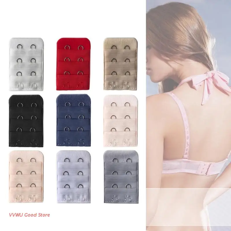 

2 Hook Bra Extender for Women Elastic Bralette Extension Strap Clip Expander Adjustable Belt Buckle Intimates Accessory