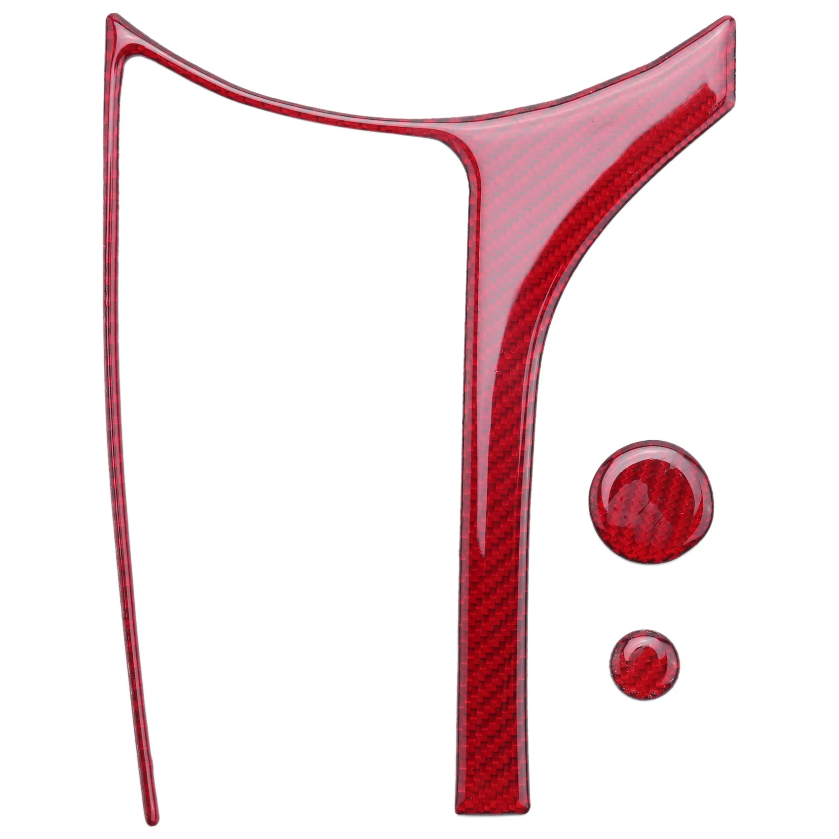 

For Mazda MX-5 Miata Roadster MX5 ND 2016+ Center Console Multimedia Button Cover Trim Red Carbon Fiber Sticker Interior