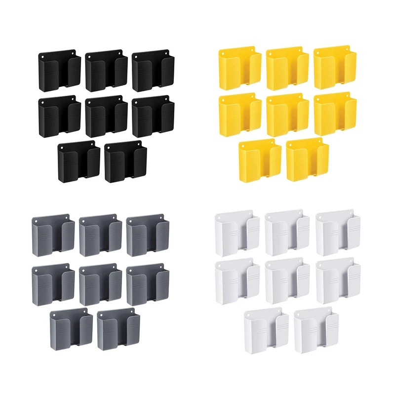 

8PCS Mobile Phone Wall Mount Holders Self-Adhesive Remote Control Plug Holder For Home Bedroom Bedside Wall
