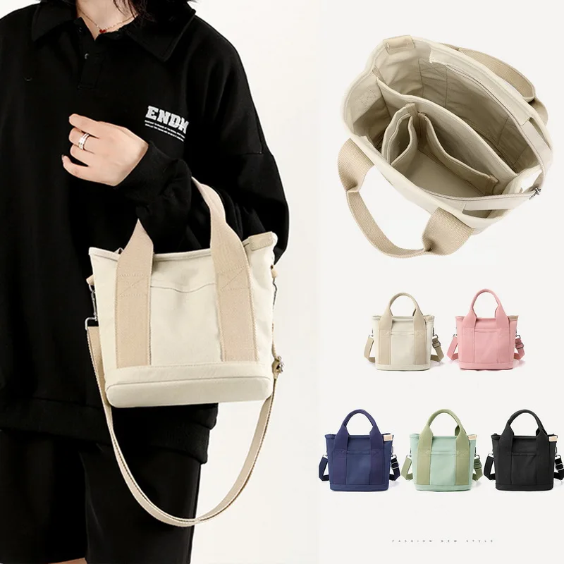 

Женская сумка, вместительные холщовые сумки с несколькими карманами, сумка через плечо, женская сумка на плечо, вместительный женский кошел...