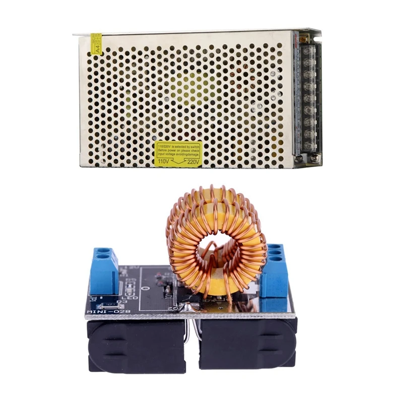 

JFBL Hot Voltage Converter Switch Power Supply With 5V-12V Low Voltage ZVS Induction Heating Power Supply Module + Heater Coil