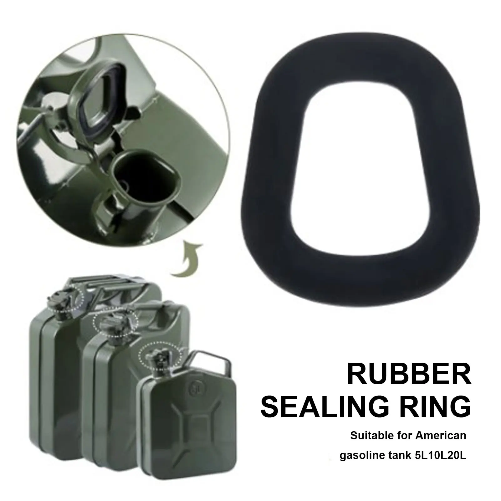 

6Pcs Universal Oil Tank Sealing Ring Gaskets Black For Jerry Cans Seal Fuel Cans Rubber Seal Gasket For 5L 10L 20L