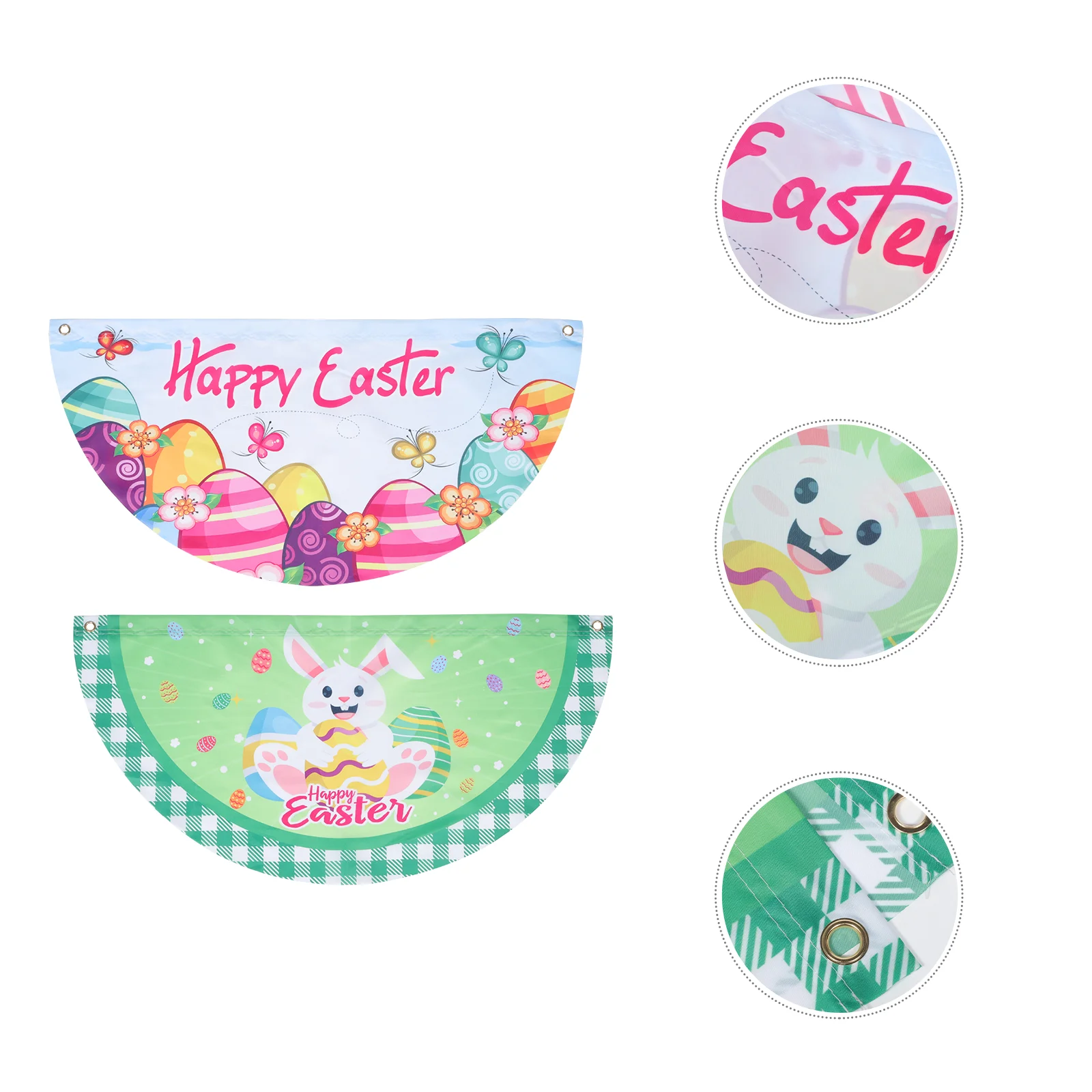 

Easter Flag Garden Flags Happy Banner Decoration Outdoor Fence Spring Day Bunting Bunny House Party Fan Sign Hanging Ornament