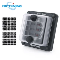 mictuning 6 way fuse block holder 1 input6 output 6 circuit blade fuse box with waterproof protection cover sticker labels