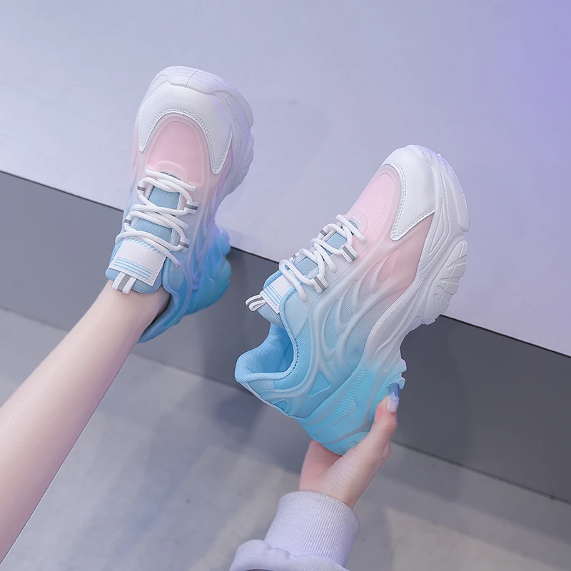 

Women's Fashion Sneakers, Breathable Mesh Comfort Sneakers, Student, Spring and Fall