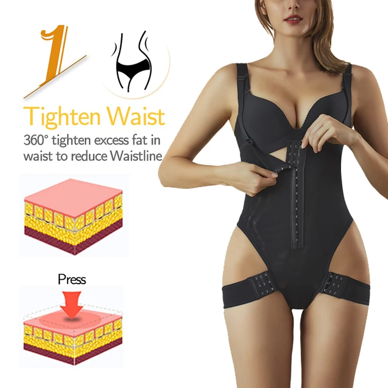 Body Shapewear 2-in-1 High Waist Abdomen Control Hip Lifting Panties Brief  Waist Trainer Seamless Bodysuit Fajas Colombianas