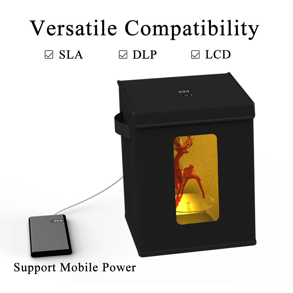 УФ-лампа для отверждения смолы Складной Корпус SLA DLP LCD 3D принтера затвердевание 405