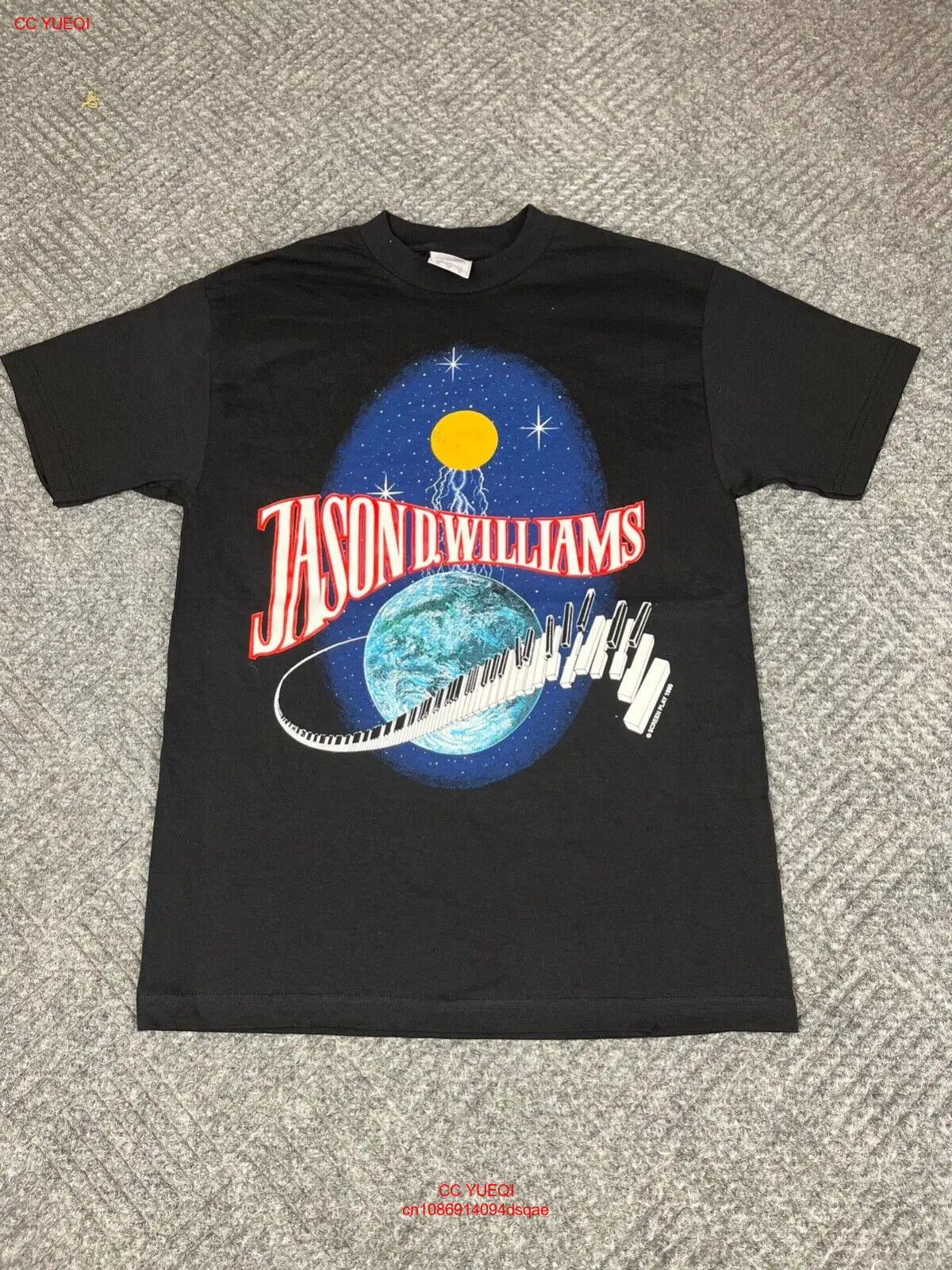 Винтажный Джейсон д. Мужская футболка с принтом фортепиано Уильямс