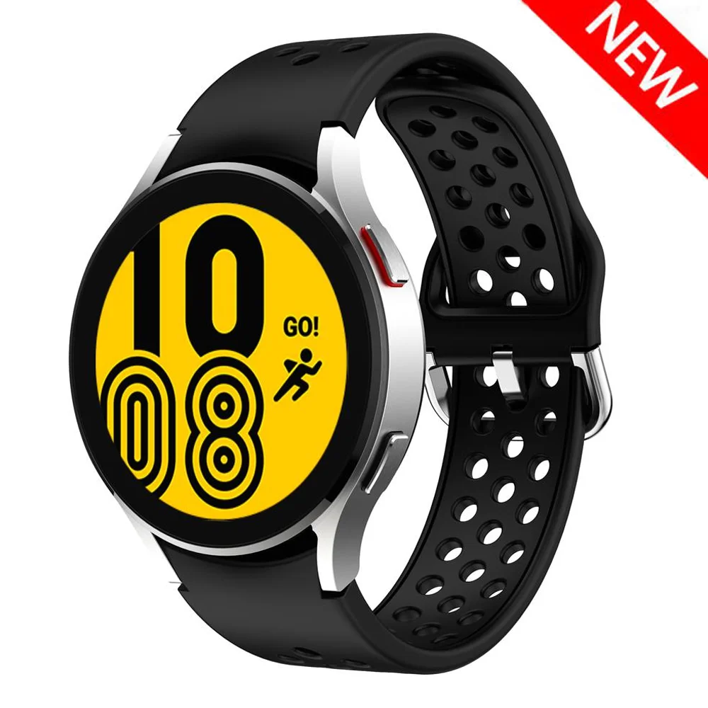 

Ремешок силиконовый для Samsung Galaxy Watch 4 44 мм 40 мм, браслет без зазора, аксессуары для Galaxy Watch 4 classic 42 мм 46 мм