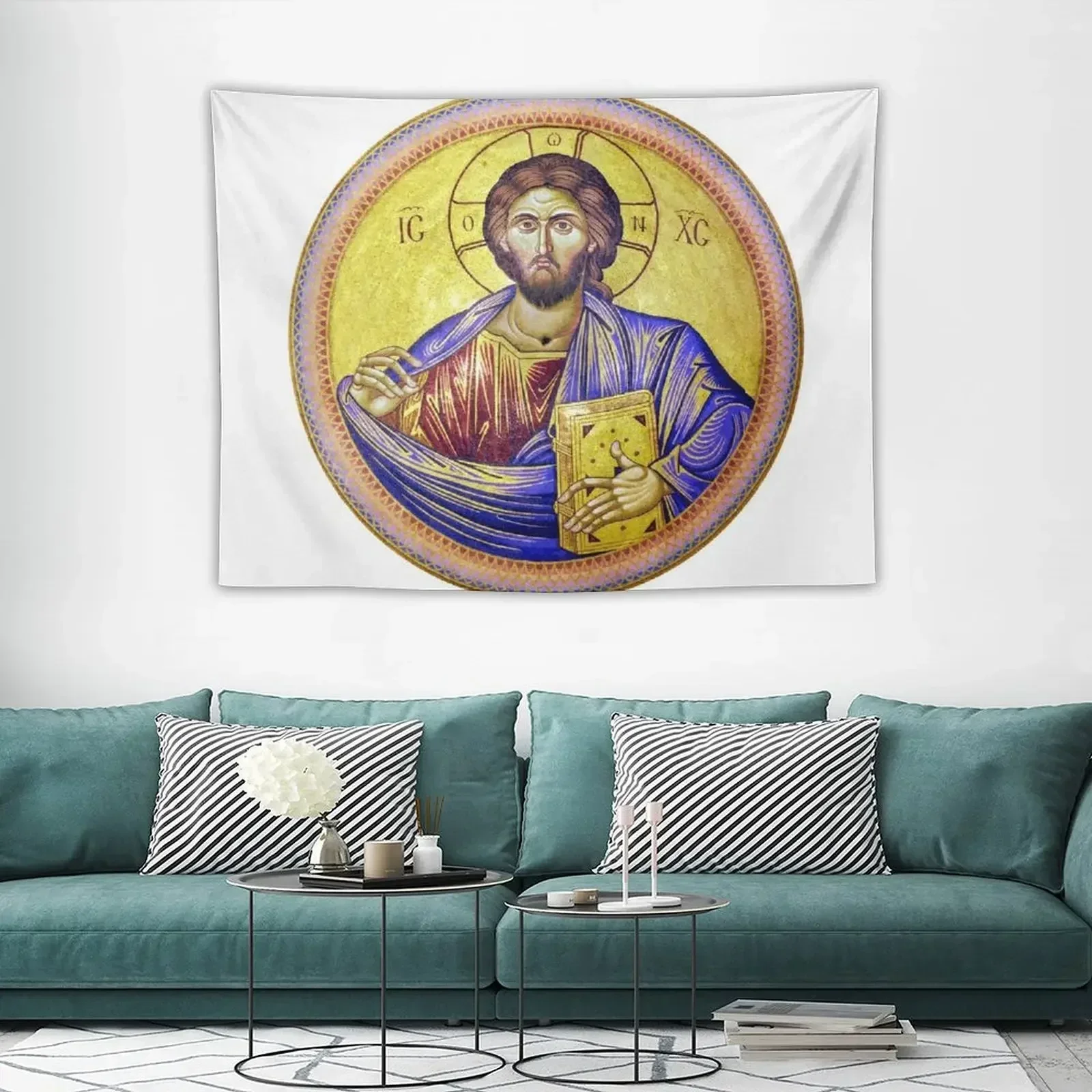 Христос Пантократор - Царь Святой Сеплчера в Иерусалиме Гобелен Домашнее