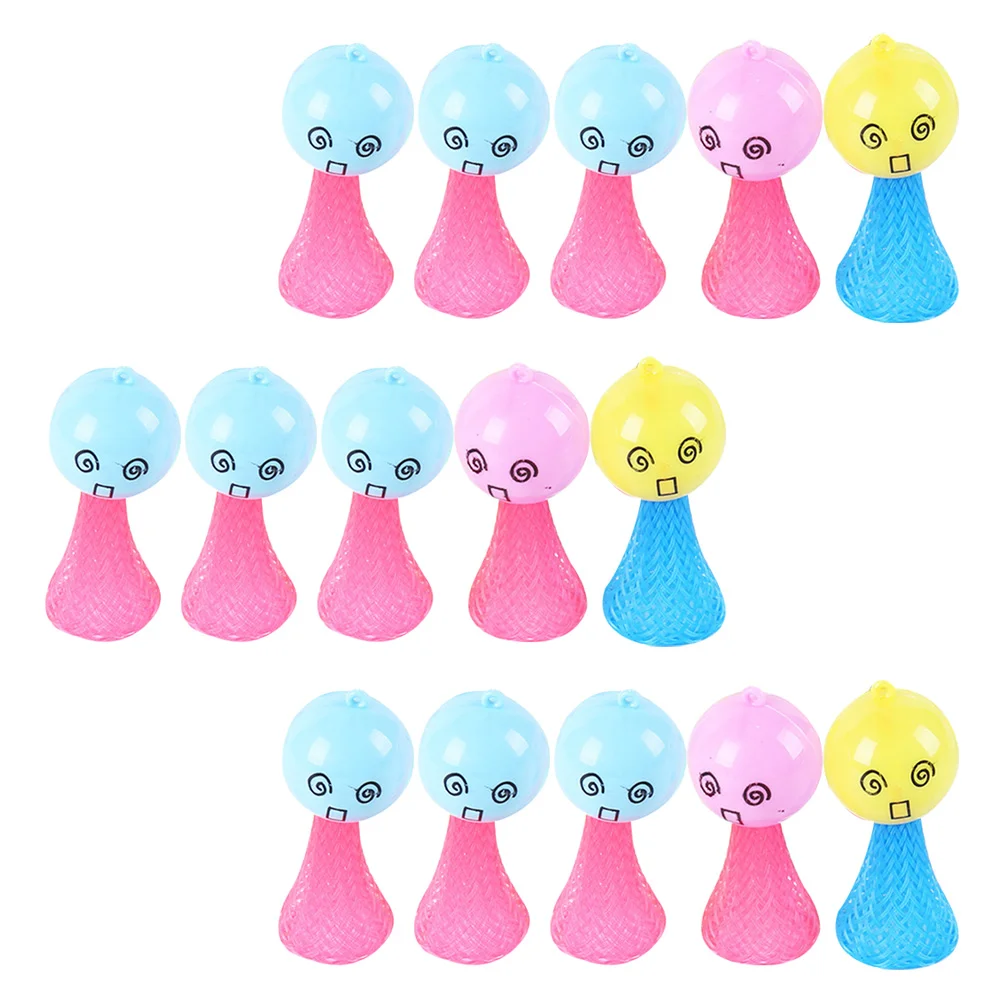 24Pcs Funny Bounce Elf Toys Plastic Spring Toys Kids Plastic Random Color