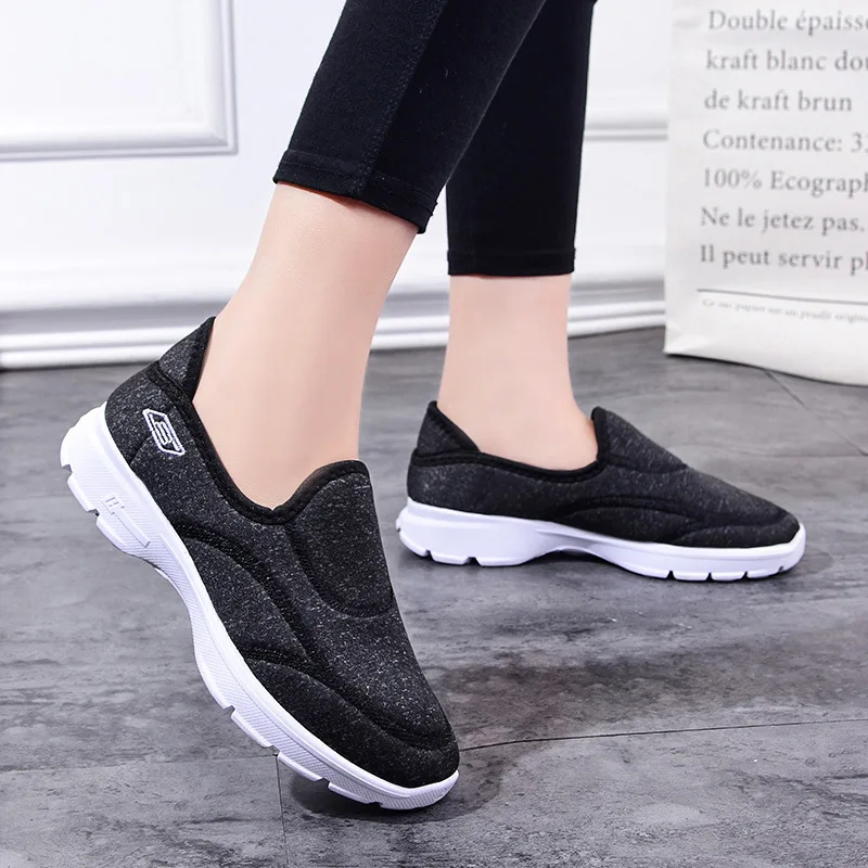 

Women's Lazy Large Size Slip-on Loafers Fashion Lightweight Vulcanized Shoes Soft Sole Walking Casual Skate Shoes Platform Shoes