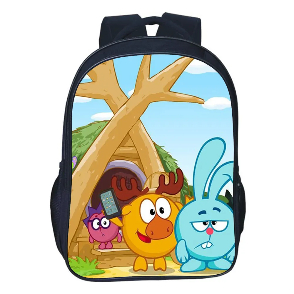 

Kikoriki School Bag Teen Cute Travel Bag Boy Backpack Girl Bookbag Men Fashion Cartoon Knapsack Students Casual Rucksack Mochila