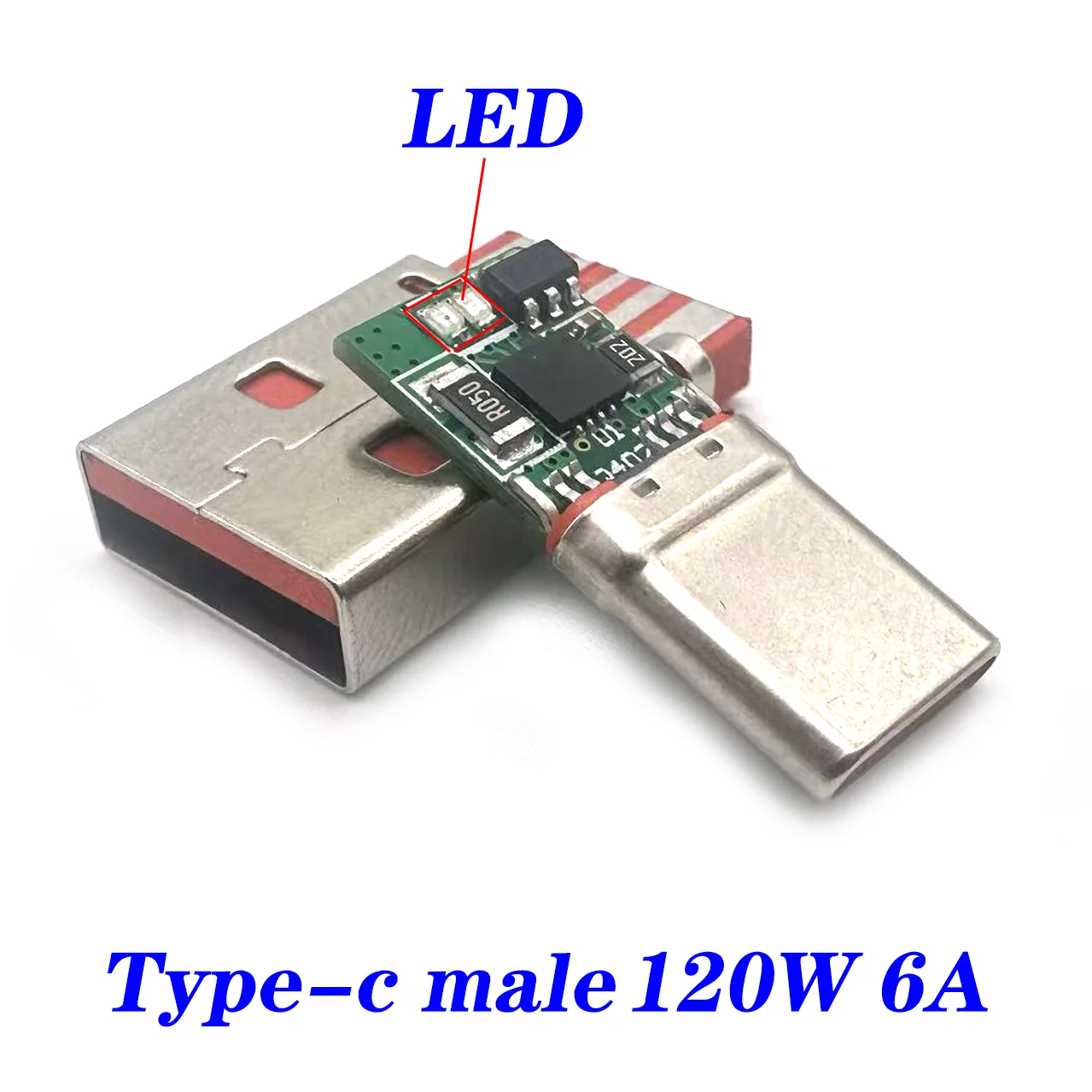Разъем USB Type-C LAJQTAO 120 Вт/6 А