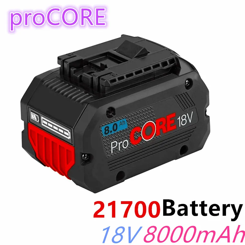 

Sistema sem fio werkzeuge bat609 bat618 gba18v80 8000 zelle 18v 21700 mah procore ersatz batterie für bosch 18v