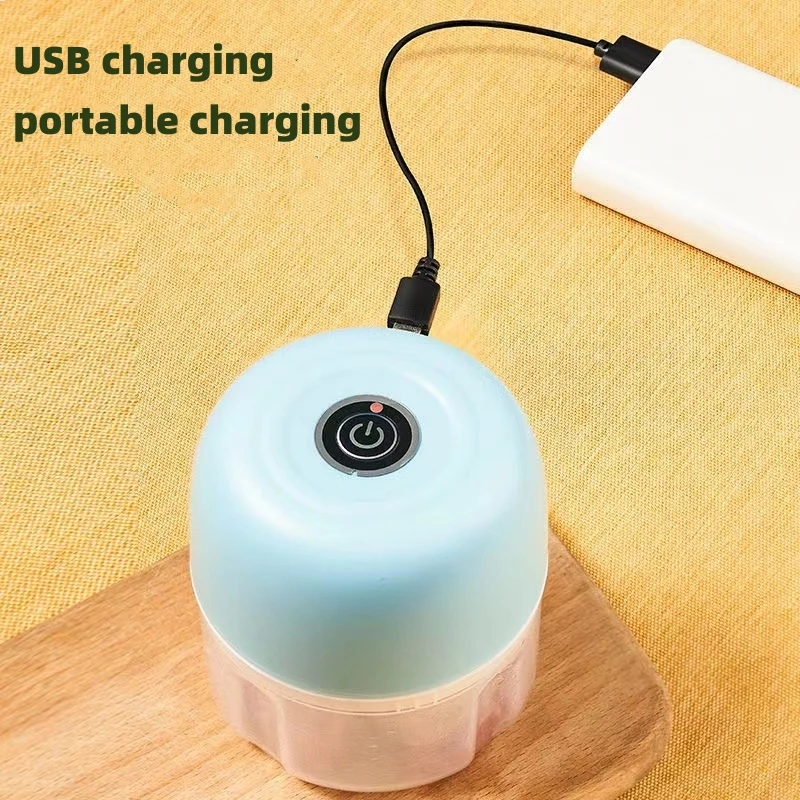 Electric Mini Garlic Crusher Portable Chopper USB Charging Ginger Chili Vegetable Masher Machine Kitchen Tool |