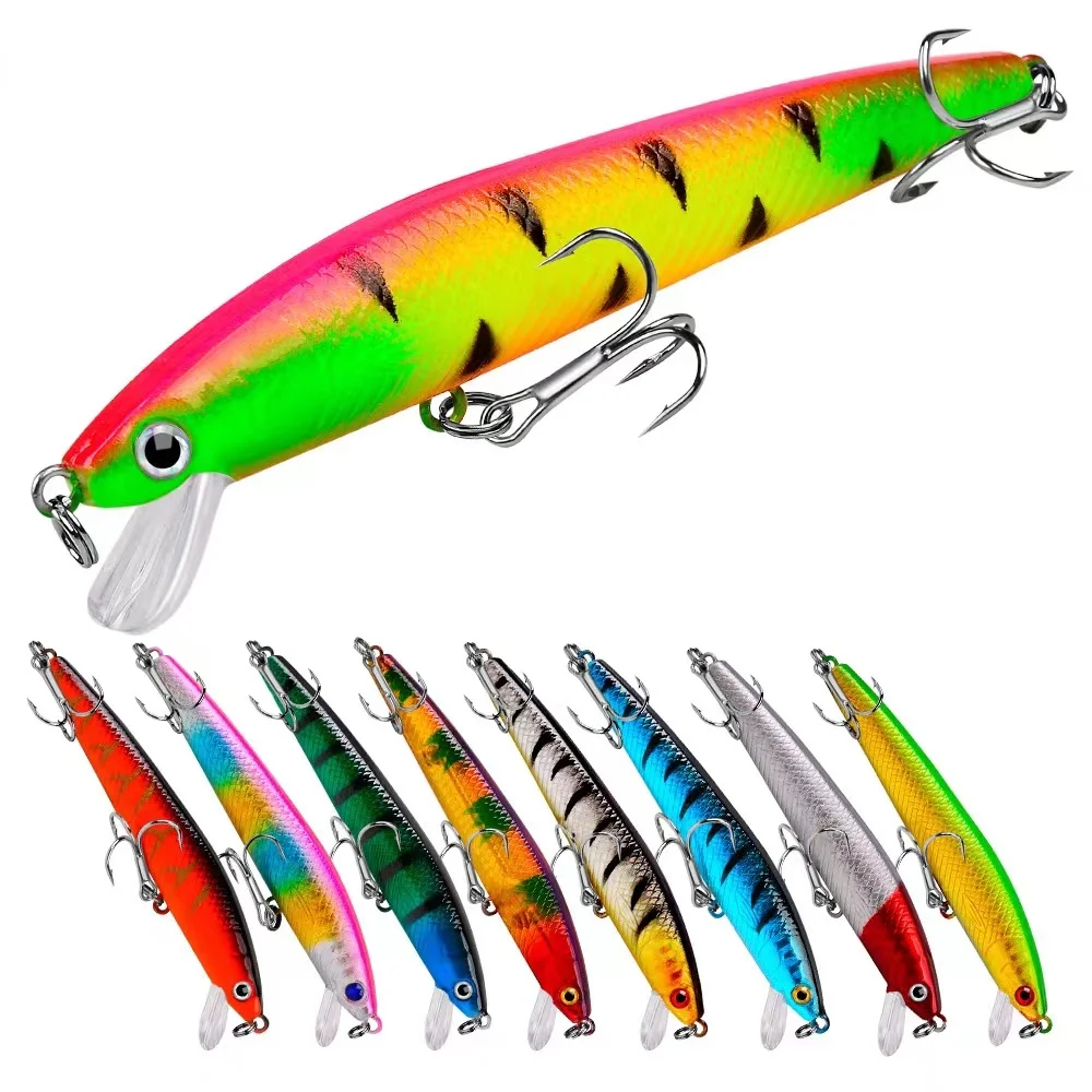 

1pcs Minnow Fishing Lure Wobblers 9.5cm 8g Plastic Hard Aritificial Bait Trout Bass Pike Carp Swimbait Fishing Tackle