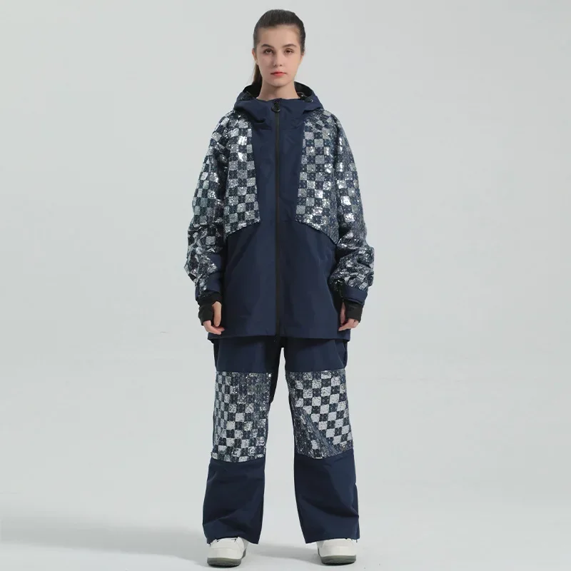 Термоветрозащитный лыжный костюм для взрослых