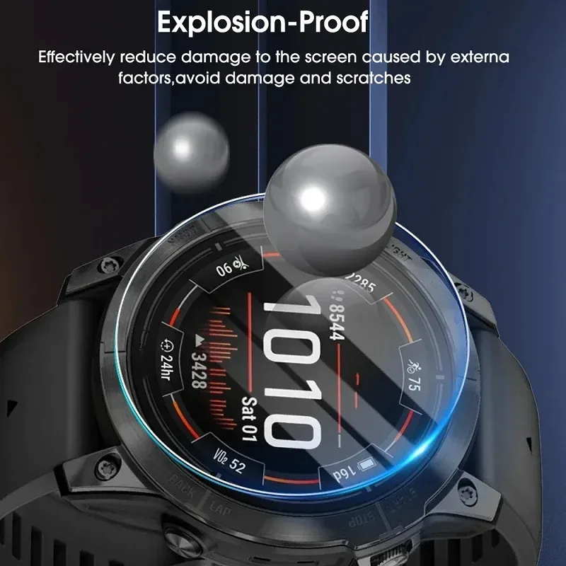Фото Защитное стекло HD из закаленного стекла для Garmin Fenix 8-7, Tactix 8, Quatix 8, Forerunner 970, 965, 570, 165/Venu 4/Active 6, устойчивое к царапинам №4