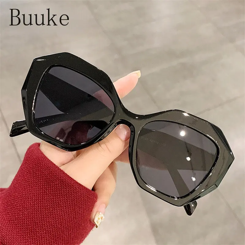 

Очки солнцезащитные женские квадратные большого размера, брендовые дизайнерские прозрачные очки с градиентной большой оправой