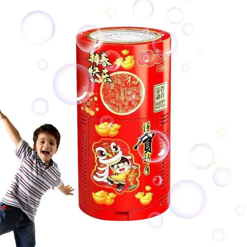 

Simulated Cracker Sound Effects Bubble Blower Toy Weddings Decor Firework Bubble Machine With Flash Lights Festival Celebrate