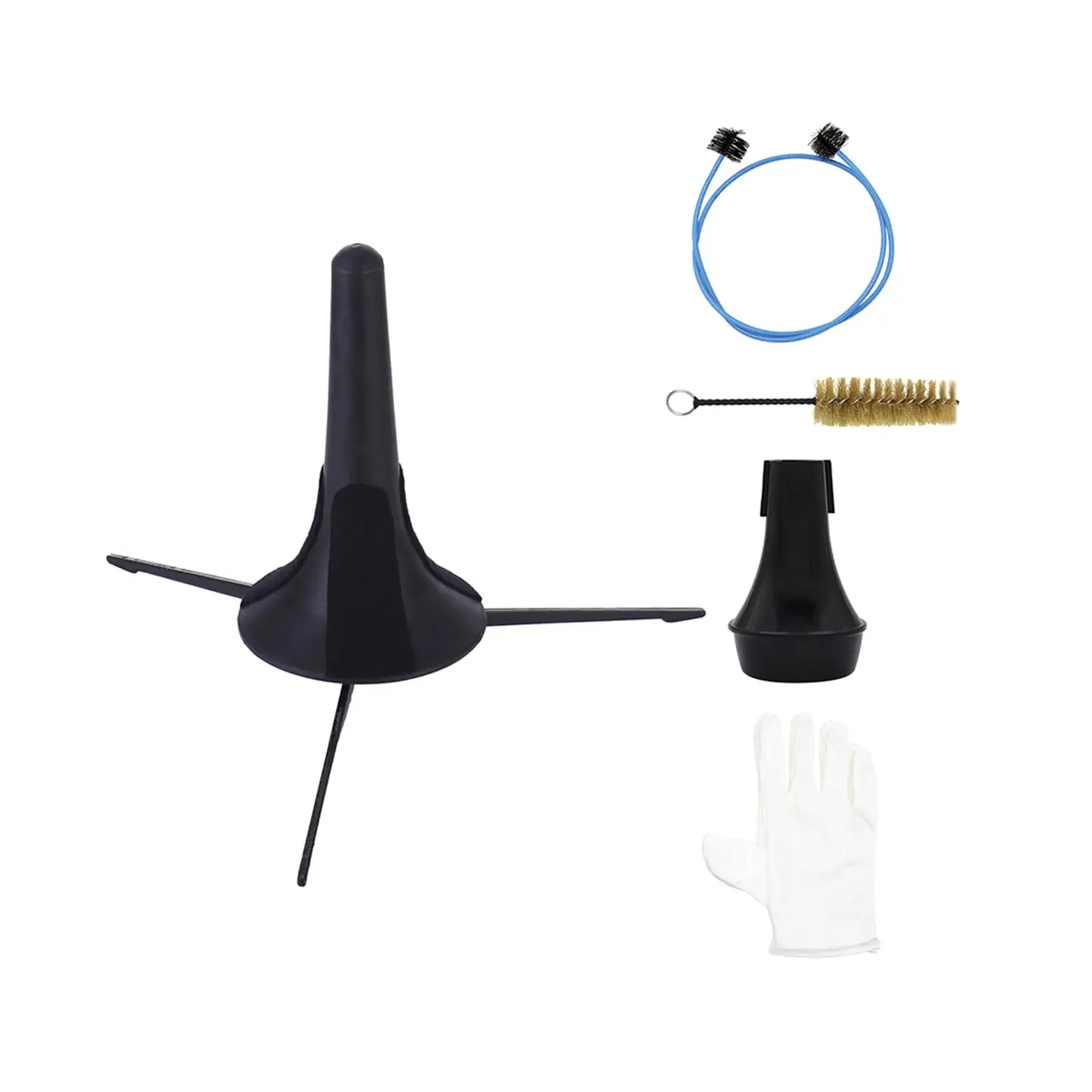 

5 Pieces Trumpet Stand Musician with 3 Metal Legs Wind Instrument Accessory