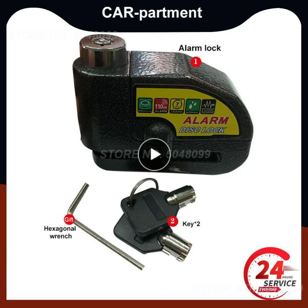 

1~6PCS Anti-theft Motorcycle Alarm For Moto Bike Bicycle Lock Aluminum Alloy Padlock For Motorcycle Padlock Supplies WaterProof