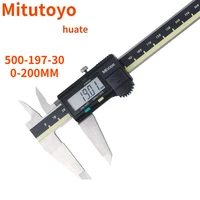 mitutoyo huate caliper digital 200mm lcd vernier calipers 8 inch 500 197 30 electronic gauge stainless steel measuring tools