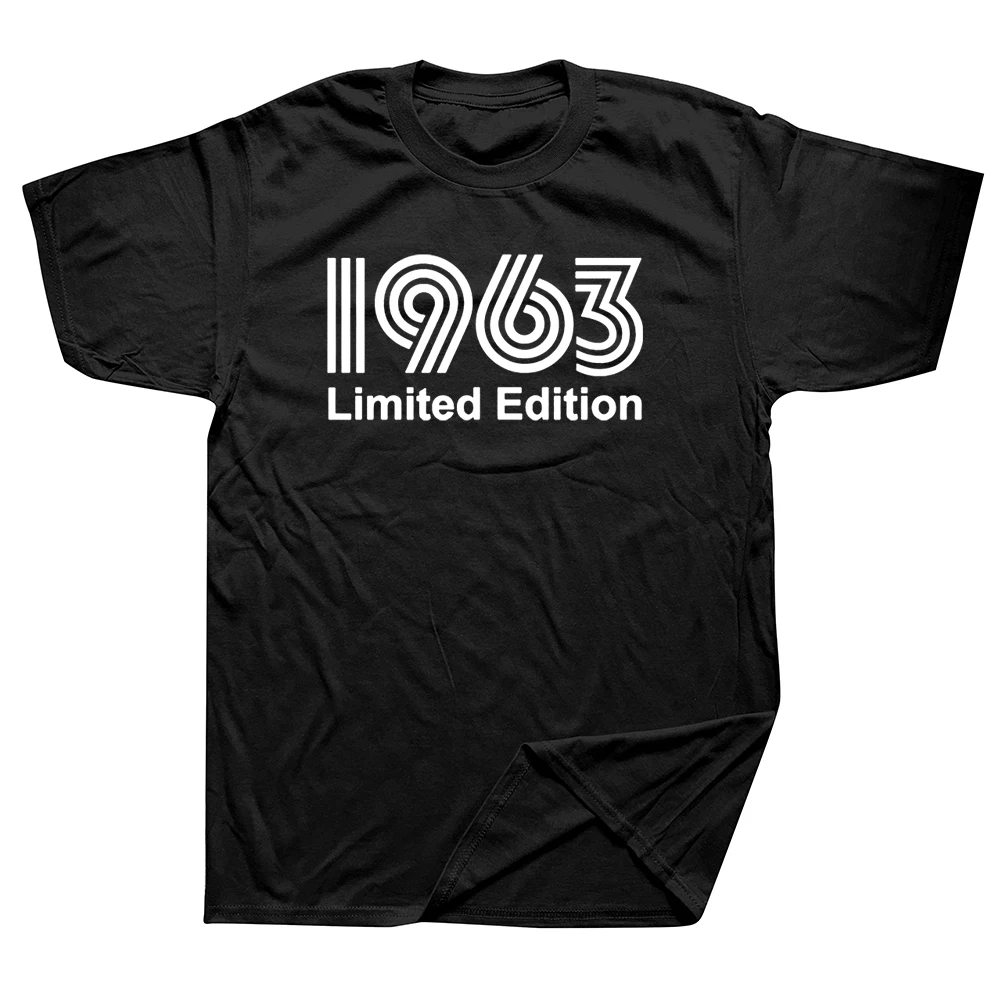 

Funny 1963 Limited Edition Graphic T-Shirt Mens Summer Style Fashion Short Sleeves Oversized Streetwear T Shirts