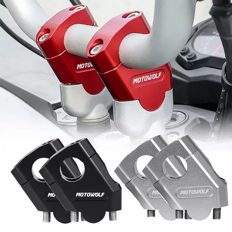 

NEW2023 NEW 22mm 28mm Motorcycle Handlebar Riser Motocross Heightening Clamp Mount Pit Bike Motorbike Accessories For Yamaha For