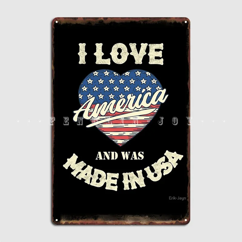 

4th Of July Independence Day Made In Usa Party Like It's 1776 Metal Plaque Poster Plaques Pub Garage Tin Sign Poster