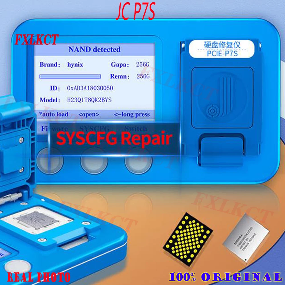 Фото Ремонтный программатор JCID JC P7S NAND BGA70 для iPhone 5SE-7P lPAD 5-7 Syscfg, погрешность считывания и записи №2