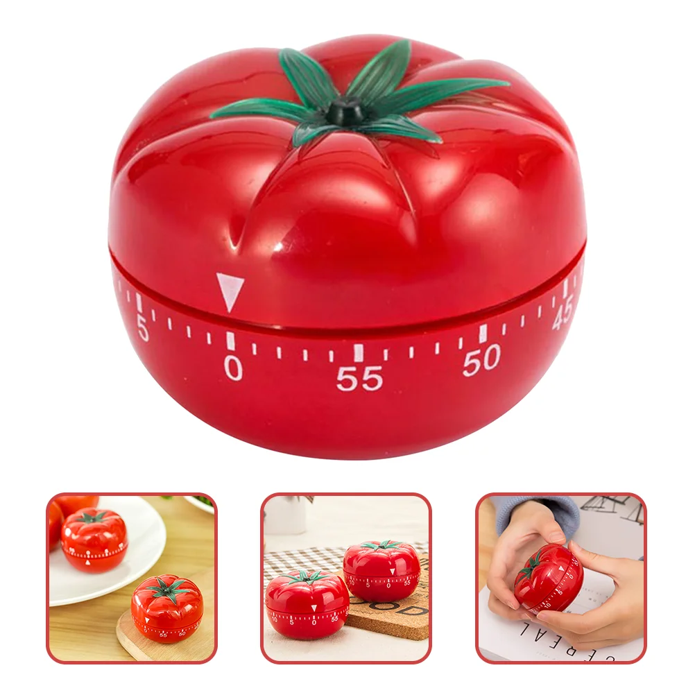 

Adorable Tomato Kitchen Timer Shaped Manager Management Tool Restaurant Baking Reminder Home Lovely Portable Alarm Clock