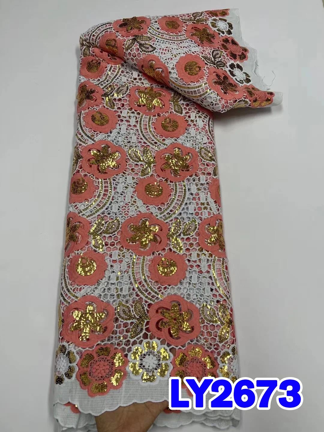 

Молочный шелк, кружевная ткань, новинка, женское кружево с блестками, ткань для свадебной вечеринки, строчка