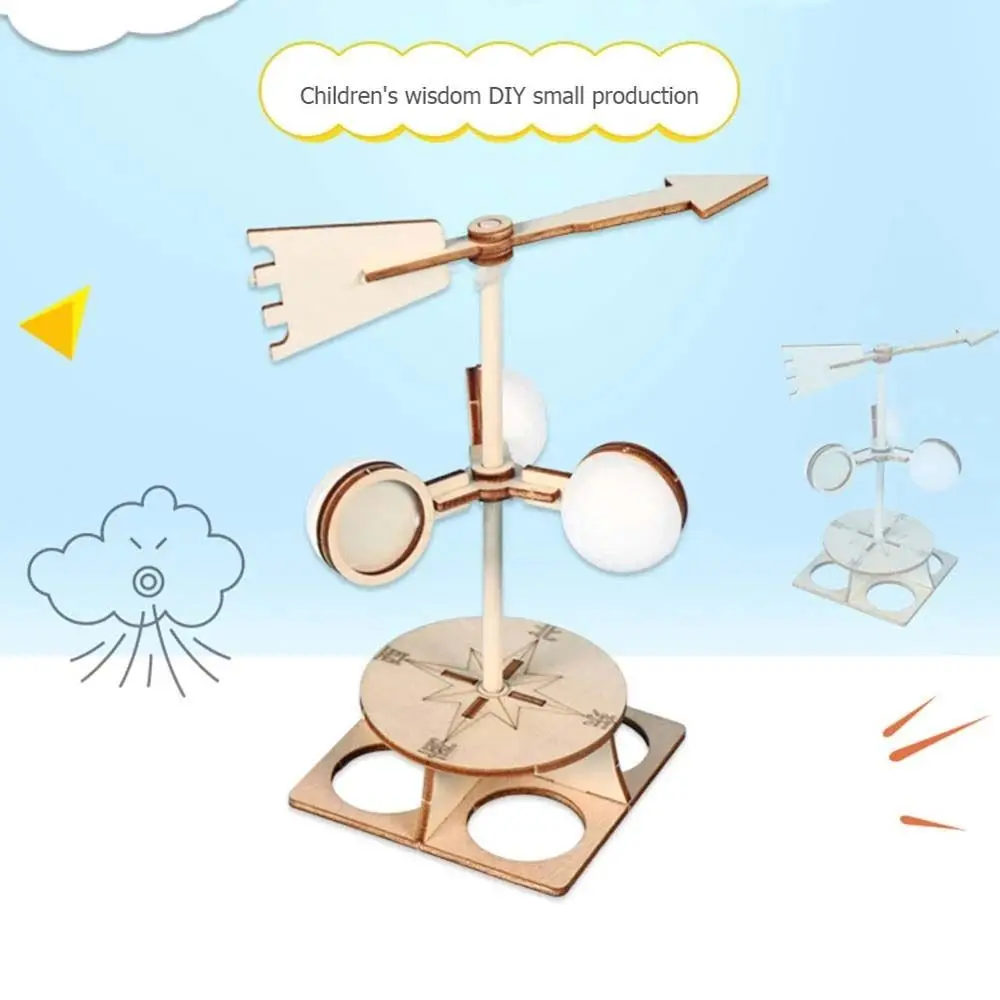 

School Direction Experiment Speed Experiment Technology Students DIY Wind Vane Science Toys Wind Vane Model Kit Wooden