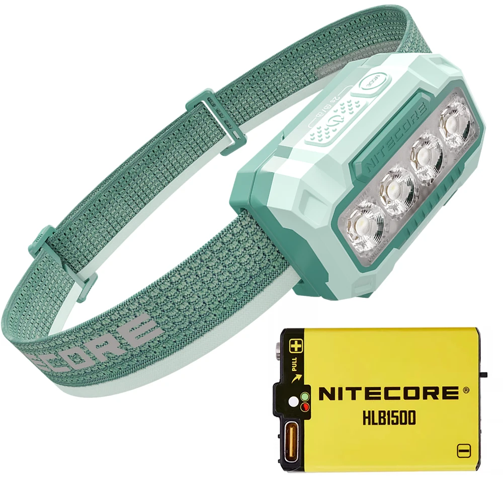 

NITECORE HA23 UHE с открытой батареей HLB1500 мАч, 600 люмен, несколько цветовых температур, светодиодный налобный фонарь, уличный ходовой фонарь