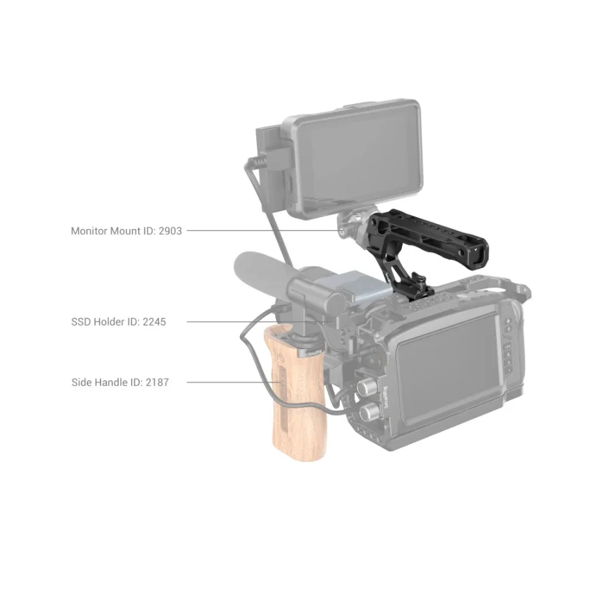 Верхняя ручка SmallRig NATO (Lite) с холодным башмаком для цифровой зеркальной камеры Sony